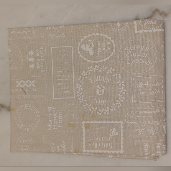 Vintage Riley Blake Yellow Blue Tan and White Floral Spring Retired Fabrics - Picture 3 of 10